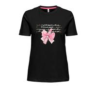 ONLY Onlnikita Life Reg S/S Top Box Jrs, Nero, L