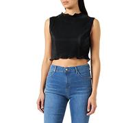 ONLY Onlnishe SL Cropped CS Jrs Top da Donna, Nero, M