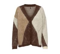 ONLY Onlnoeme Jq LS Life Cardi V-Neck Knt, Castagna, S