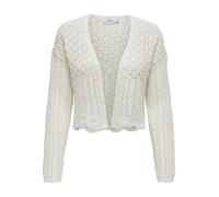 Only ONLNOLA 7/8 Life Open Cardigan NCA Knt, Maglione Cardigan Donna, Cloud Dancer,