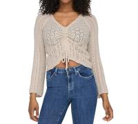 ONLY Maglione a Maglia Femminile Taglio Normale Girocollo Maglione, Pumice Stone., S