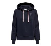 ONLY Onlnoli L/S Heart Hood Swt da Donna, Blu Scuro, XL