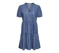 ONLY Onlnova Azure S/S Thea Dress Wvn, Media Blu Denim, S Donna