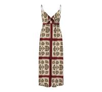 ONLY Onlnova Life Elite Jules Long Dress AOP Abito Lungo, Equestrian Red, L Donna