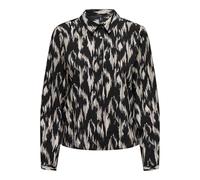 ONLY Onlnova Life Elite L/S Maya-Maglietta Camicia da Donna, Black/AOP:590 Rough Animal, S