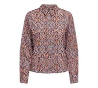 ONLY Onlnova Life Elite L/S Maya-Maglietta Camicia da Donna, Red Orange/AOP:591 Soul, S