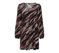 ONLY Onlnova Life Elite L/S Siri Dress Vestito, Brown Stone/AOP:589 Russet Graphic, XS Donna