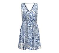 Only Onlnova Life Elite Sara String Dress AOP, Mazarine Blu, L