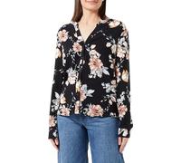 ONLY Onlnova Life-Maglietta con Scollo a V, L/S Camicia, Black/AOP:ay New Rosie Blossom, L Donna