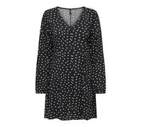 ONLY Onlnova Life Vis L/S Lucca Dress, Nero, M Donna
