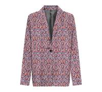 ONLY Onlnova Life Vis L/S Pimo Blazer, Red Orange/AOP:591 Soul, L Donna