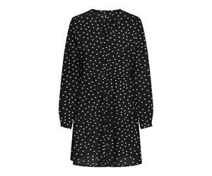 ONLY Onlnova Life Vis L/S Thea Button Dress, Nero, XL Donna