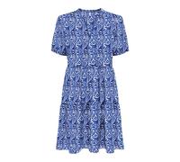 Only Onlnova Life Vis S/S Thea Dress AOP, Blu - Palace Blue, M