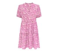 Only Onlnova Life Vis S/S Thea Dress AOP, Rosa Shocking, S