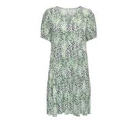ONLY Onlnova Life Vis Thea KH Dress AOP, Quiet Green, XL Donna