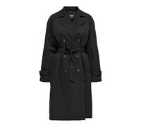 ONLY Onlorchid Life Quilt Long Trench Coat Otw, Nero, S