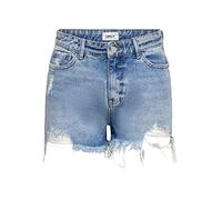 ONLY Onlpacy HW Borchie DNM Shorts Bj Pantaloncini, Blu Denim Medio, S Donna