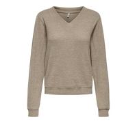 ONLY Onlpaola L/S V-Neck Top Jrs, Crema di Cocoa, M
