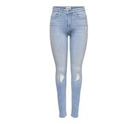 ONLY Onlpaola Life HW SK DNM Agi285 Noos Jeans, Mix Blu Chiaro, XL Donna