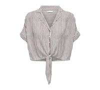 ONLY Onlpaula Life S/S Tie Shirt Wvn Noos, Ballerino di Nuvola, M