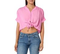 ONLY Onlpaula Life S/S Tie Shirt Wvn Noos, Camicia a Maniche Corte Donna, Colore: Rosa., S