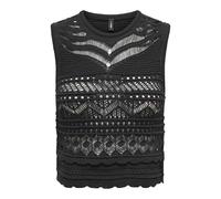 ONLY Onlpaula SL O-Neck Top Knt da Donna, Nero, L