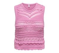ONLY Onlpaula SL O-Neck Top Knt da Donna, Rosa Fucsia, L