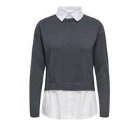 ONLY Onlpayson LS Mix - Maglione Knt, Grigio Scuro mélange, S