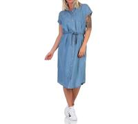 ONLY - Vestito camicia midi in denim leggero blu medio 36