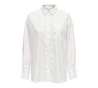 ONLY Onlpena LS Detail Camicia Wvn, Bianco Brillante, L Donna