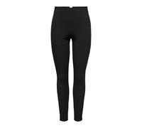 ONLY Onlpeony Life HW Rib Zip CC Pnt Leggings da Donna, Nero, (XS) W x 32L