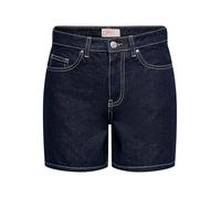 ONLY Onlphine DNM Shorts Noos Pantaloncini vestibilità Normale, Chiusura a Bottone e Tasche Anteriori, Blu Jeans Scuro, XXL Donna