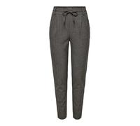ONLY Onlpoptrash-dell Easy Mel Pant TLR Pantaloni, Black/Detail:White Pepper & Dark Brown Melange, (XS) W x 32L Donna