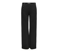 Only pantaloni gamba larga con cintina nero S
