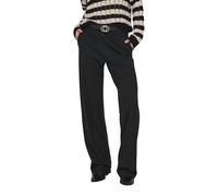 ONLY Onlpoptrash Life MW Straight Pant Pnt, Nero, (M) W x 30L Donna