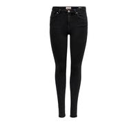 ONLY Onlpower Mid Push Up Sk Bb Rea3659, Jeans Donna, Nero (Black Black), M / 32L