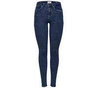 ONLY ONLPOWER Mid Push UP SK JEA REA3223 Noos Jeans Skinny, Blu (Dark Blue Denim Dark Blue Denim), 34W / 32L Donna