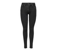 ONLY Onlpower Mid Push Up Sk Jea Rea3722 Noos, Jeans skinny Donna, Grigio (Medium Grey Denim Medium Grey Denim), 38W / 34L
