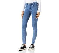 Only Onlrain Life Reg Skinny DNM Noos Jeans, Medium Blue Denim/Detail:pim430, XS / 30L Donna