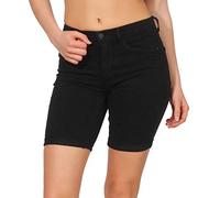 Only Onlrain Mid Long Shorts (Black Cry6060, Pantaloncini Donna, Nero, L