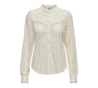 Only Onlreba Lace L/S Shirt Wvn Noos Camicetta a Maniche Lunghe da Donna, Egret, XS