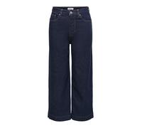 ONLY Onlregina HW Wide Crop DNM Dia215 Noos, Blu Jeans Scuro, S