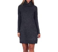ONLY Onlrica Life L/S-Abito con Scollo a O, Knt Noos Mini, Nero/Dettaglio: mélange, M Donna
