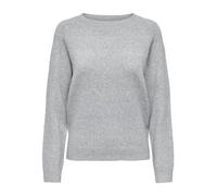 ONLY Onlrica Life L/S Pullover Knt Noos, Chiaro Grigio Melange, S Donna