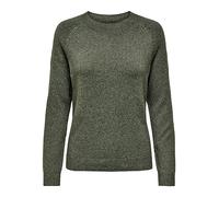 ONLY Onlrica Life L/S Pullover Knt Noos Maglione, Leaf/Dettagli: Melange, XL Donna