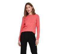 ONLY Onlrica Life L/S Pullover Knt Noos, Sun Kissed Coral/Detail:Melange, XS Donna