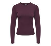 ONLY Onlriley O-Neck L/S Jrs Noos Basic Top con Scollo A O E Maniche Lunghe per Giovani Donne, Winetasting, S