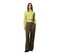 ONLY ONLRIO Life LS Cable Rollneck Knt Pullover, Celery Green/Detail:Melange, M Donna