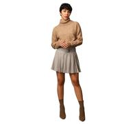 ONLY ONLRIO Life LS Cable Rollneck Knt Pullover, Tannin/Detail:Melange, XS Donna