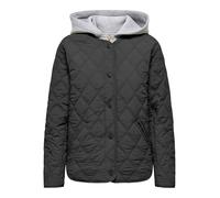 ONLY Onlrisso Life Hood Quilt Jacket CC Otw, Nero, L Donna